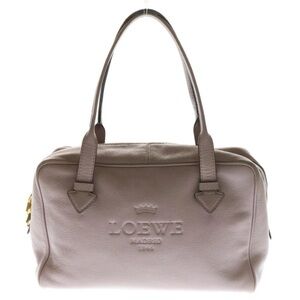 Loewe Beige Leather Satchel
